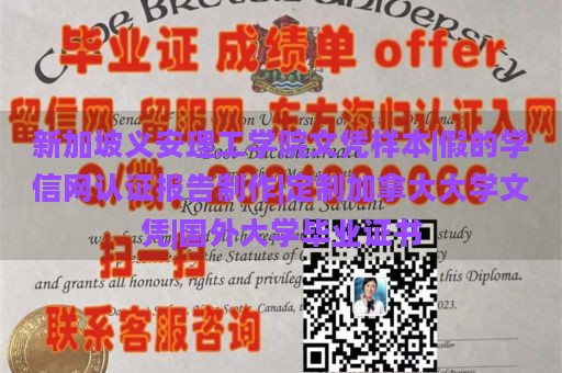 新加坡义安理工学院文凭样本|假的学信网认证报告制作|定制加拿大大学文凭|国外大学毕业证书